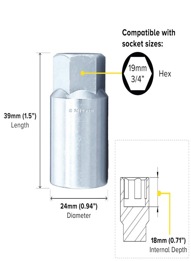 StanceMagic 5 Spline Socket Key for Lug Bolts Only - Rust-Resistant Alloy Steel - NOT FOR LUG NUTS - 1 Piece - Image 5